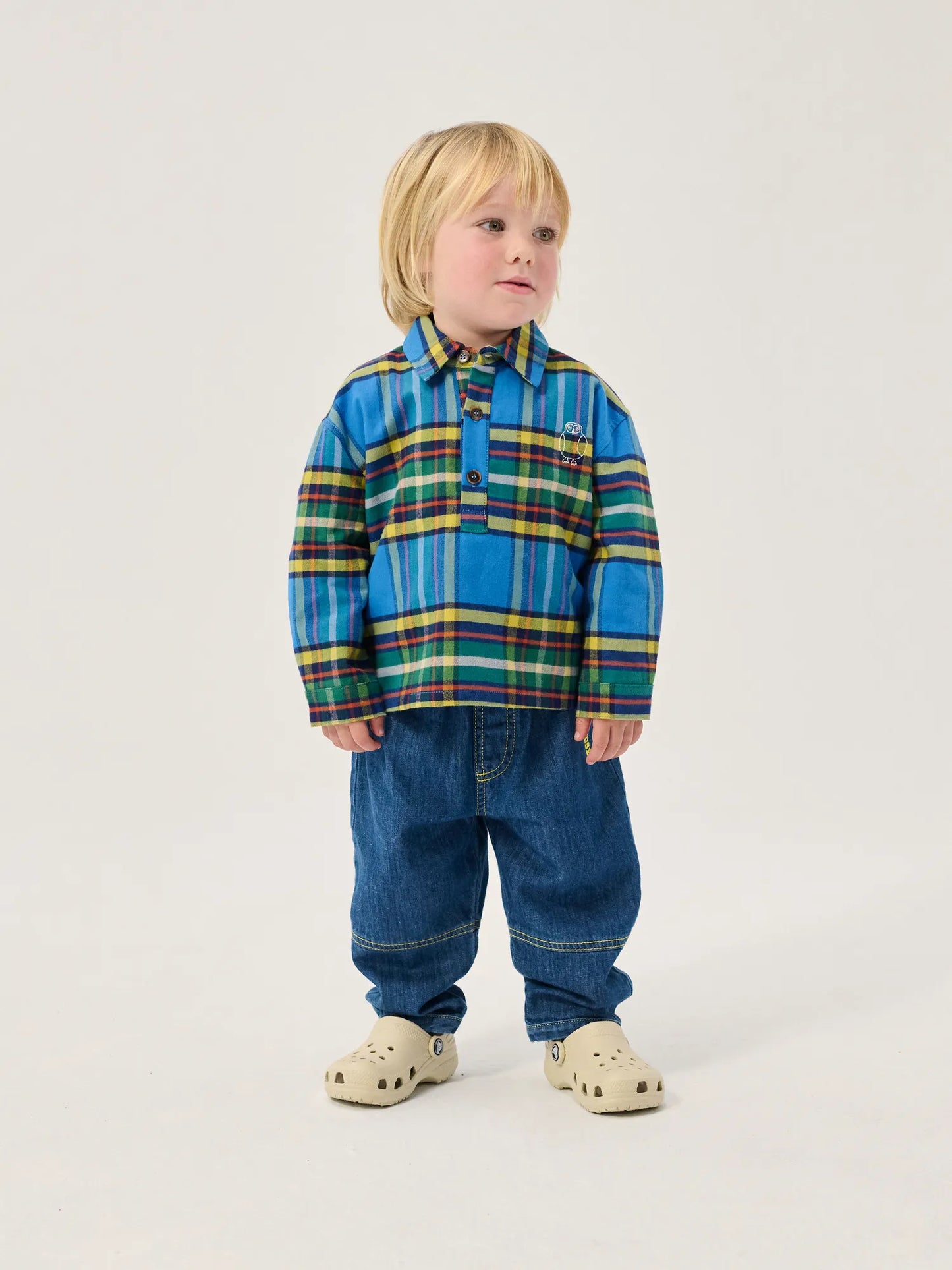 Taxi Saurus Tag baby denim pants