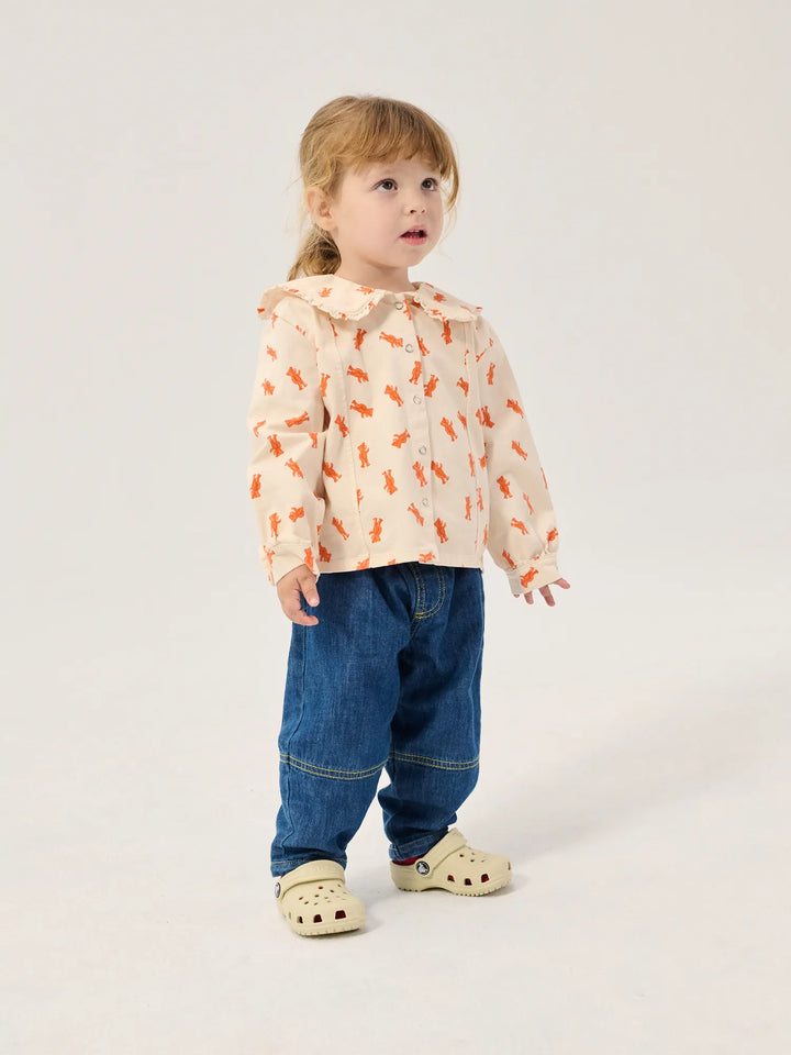 Taxi Saurus Tag baby denim pants