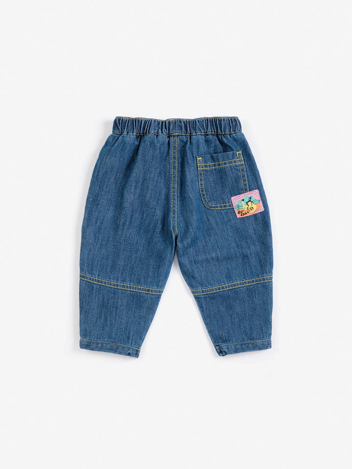 Taxi Saurus Tag baby denim pants