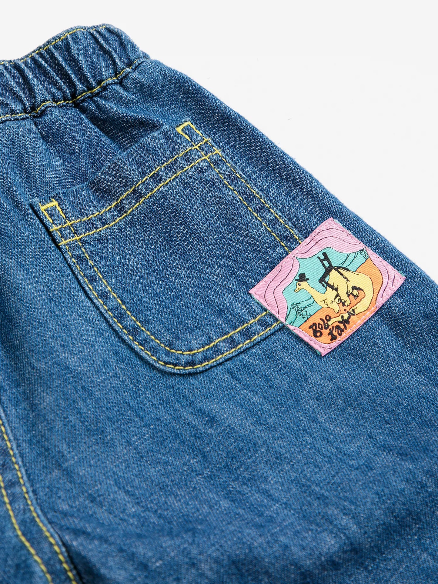 Taxi Saurus Tag baby denim pants