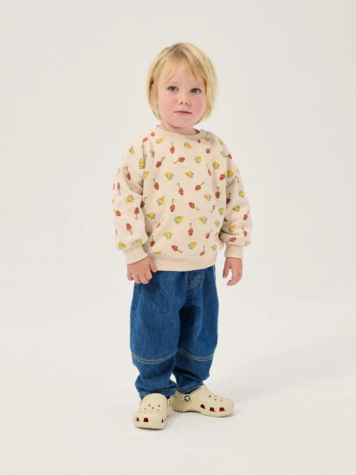 Taxi Saurus Tag baby denim pants