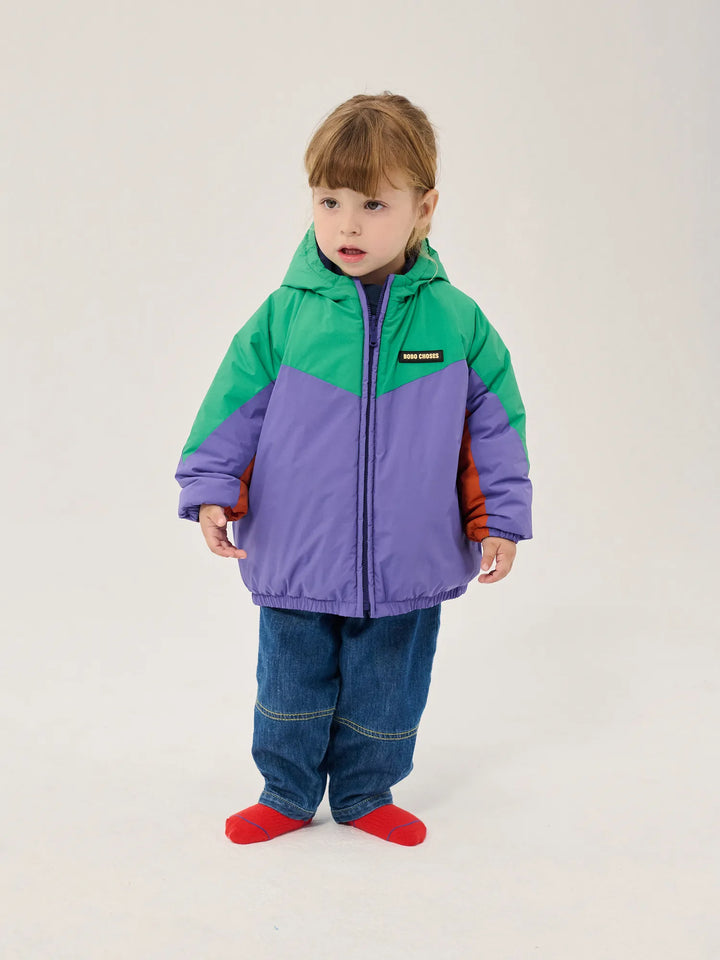 Stamp Bloom all over reversible anorak