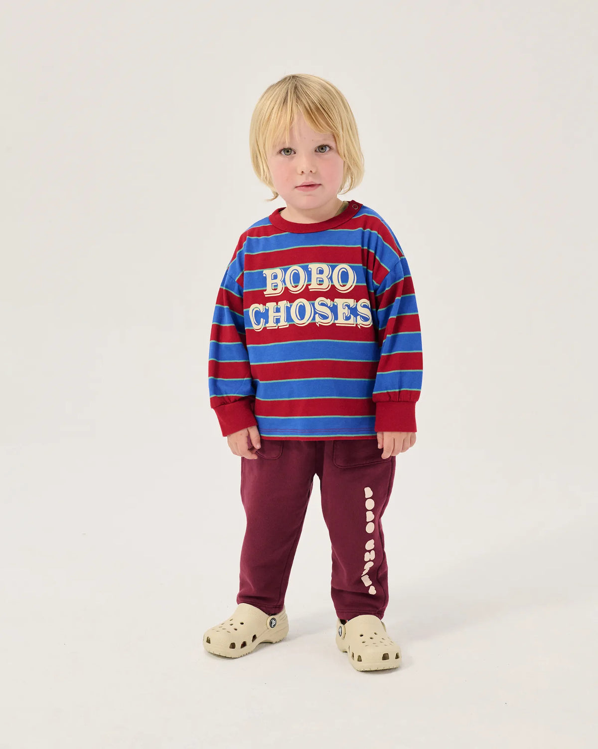 Bobo Choses Embossed stripes T-shirt