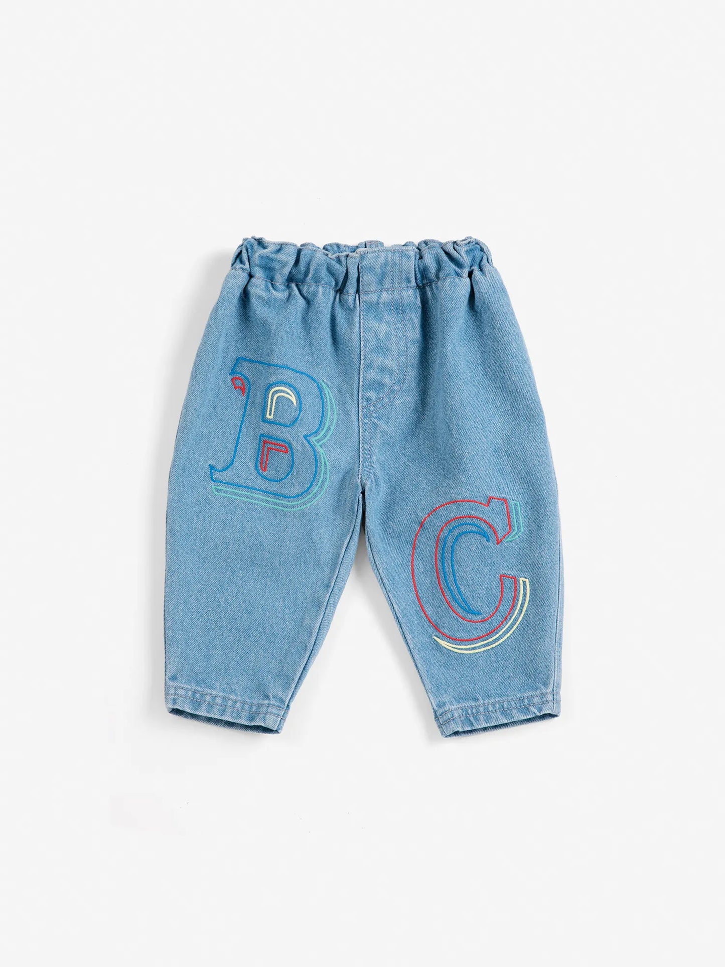 B.C. エンボス デニムパンツ