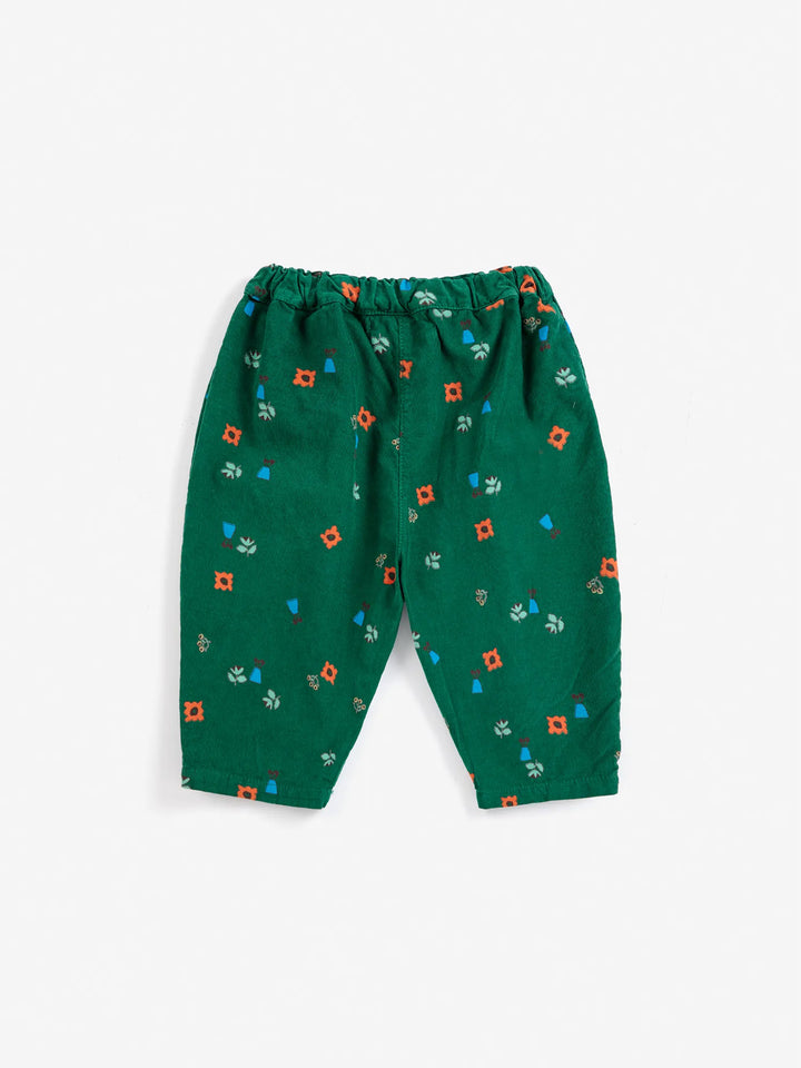 Blossom all over corduroy pants