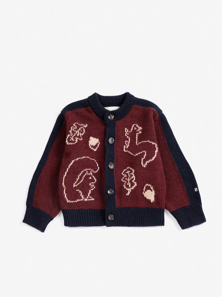 Forest Scene baby cardigan