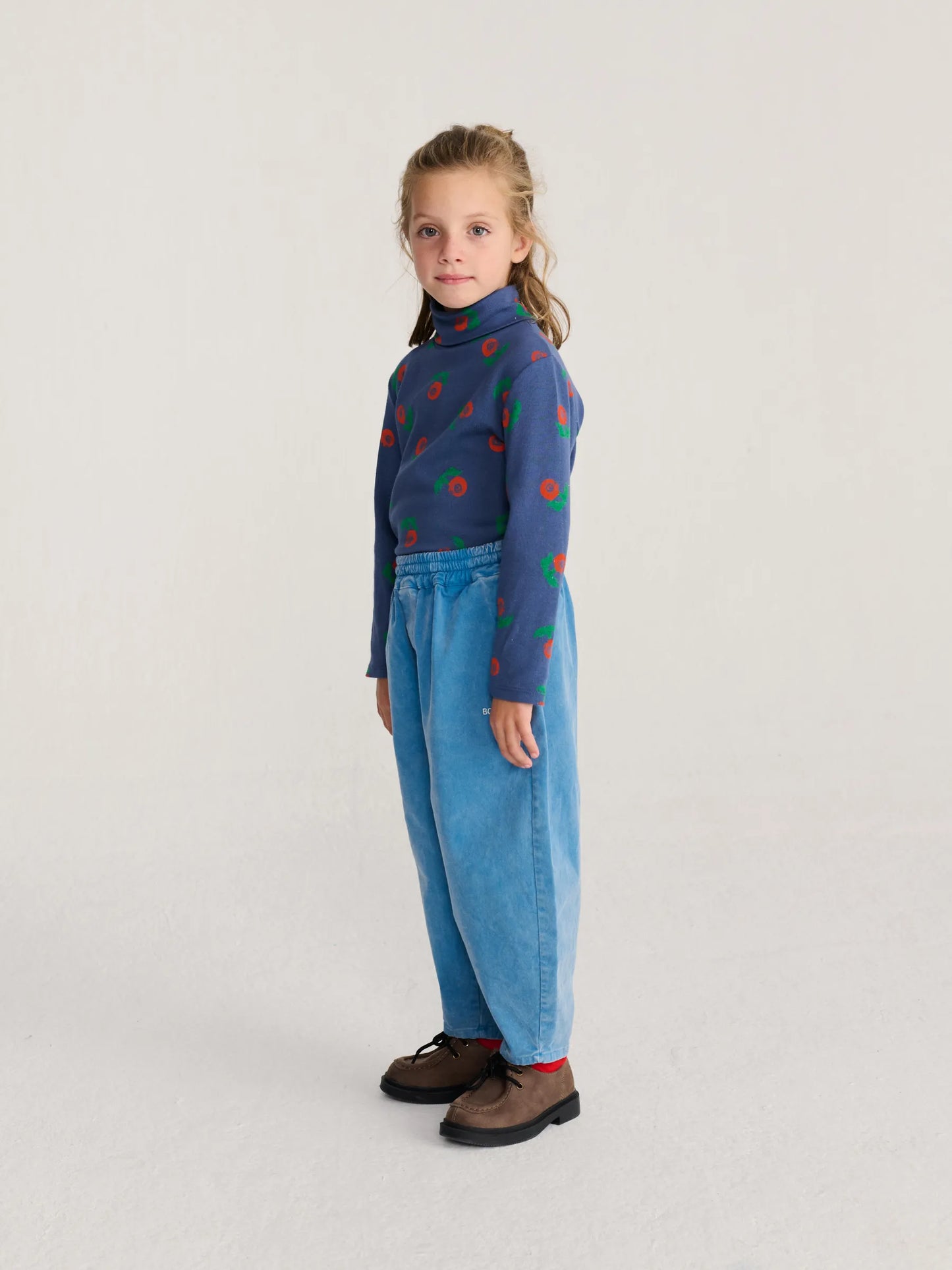 Stamp Bloom all over turtle neck T-shirt