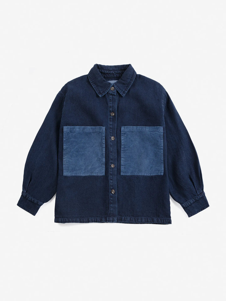 BOBO CHOSES Tag denim shirt