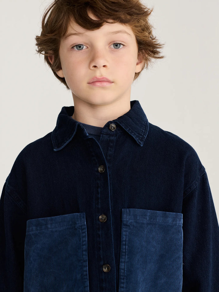BOBO CHOSES Tag denim shirt