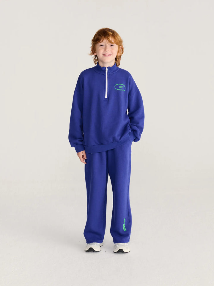 Mystery BC half zipped blue sweatshirt