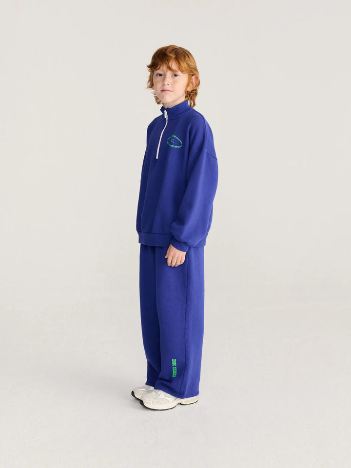 Mystery BC half zipped blue sweatshirt