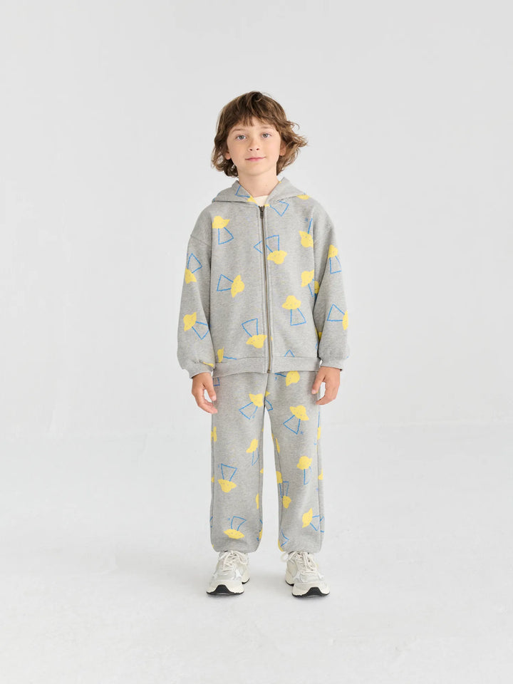 Pixel Abduction all over zipped hoodie