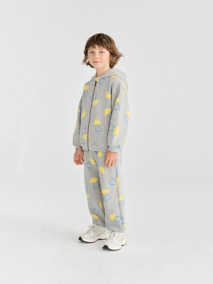 Pixel Abduction all over zipped hoodie