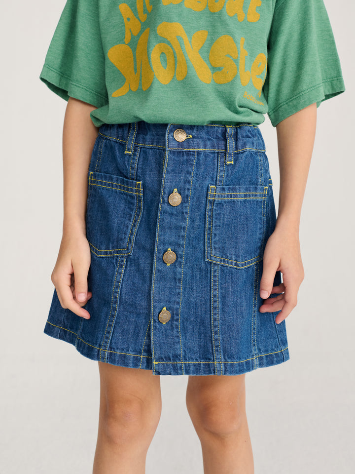 BOBO CHOSES Tag denim skirt