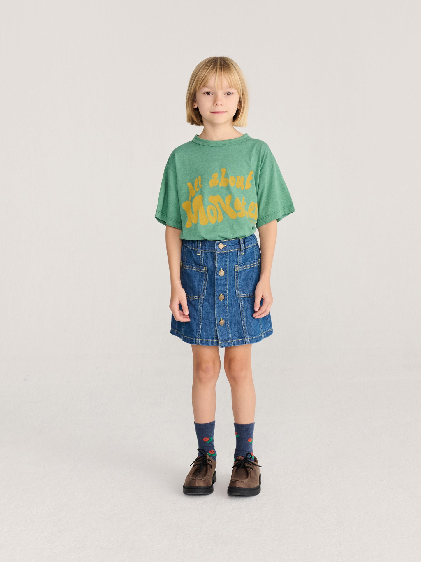 Booo bo Choses Tag denim skirt