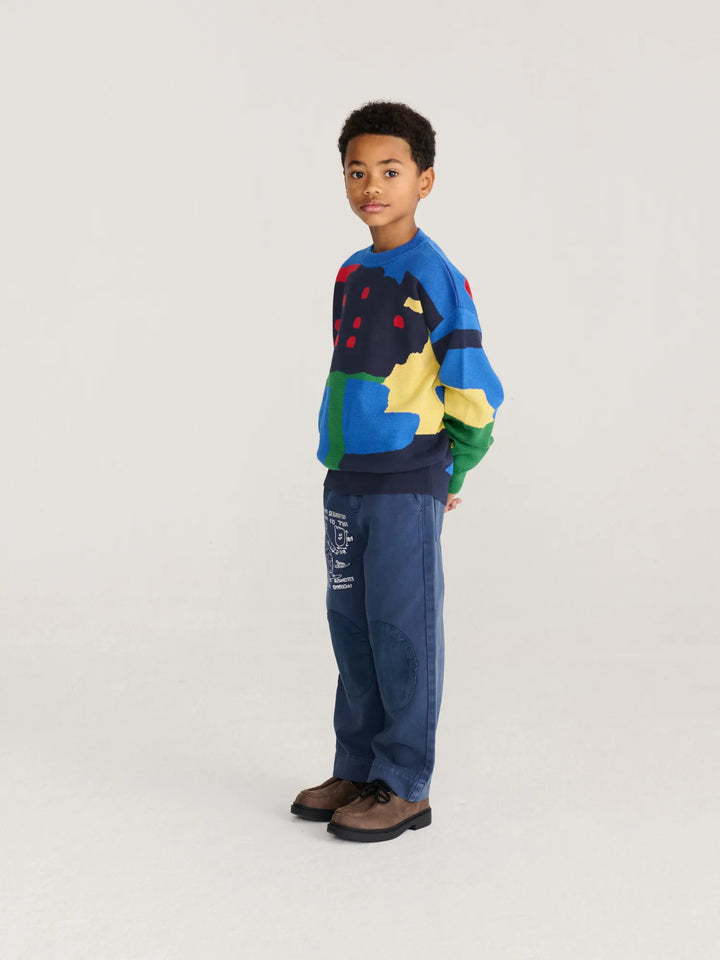 Paint Forest all over jacquard jumper