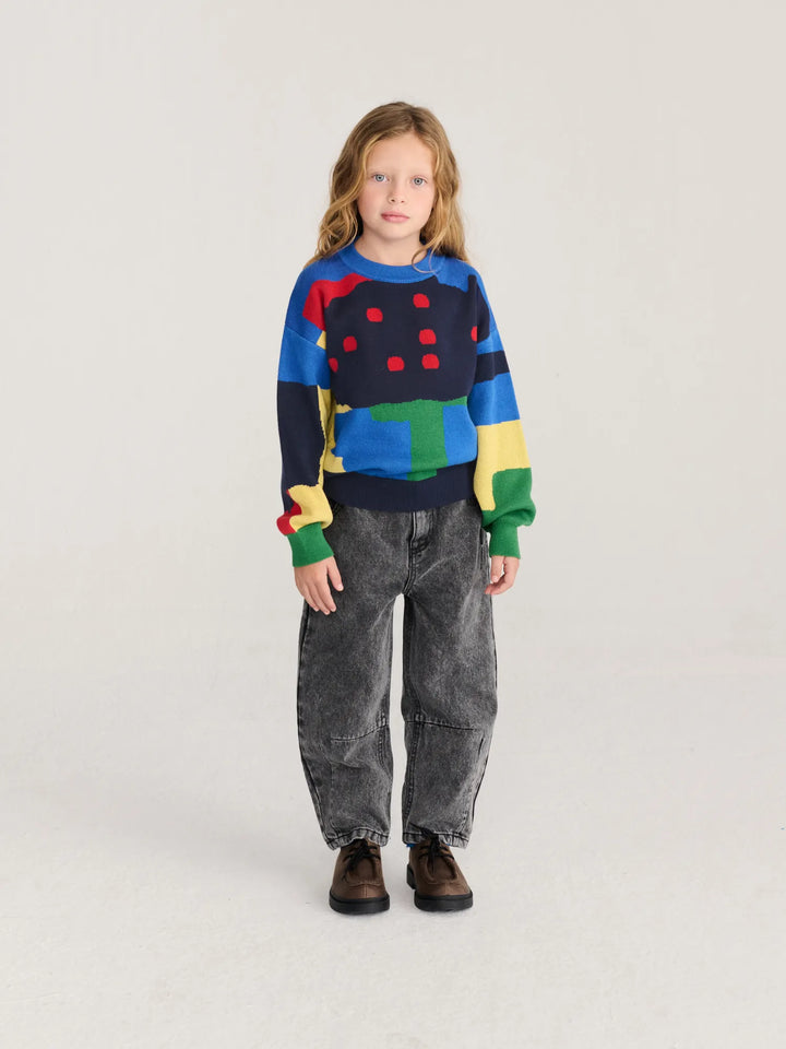 Paint Forest all over jacquard jumper