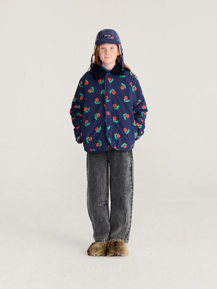 Stamp Bloom all over reversible jacket