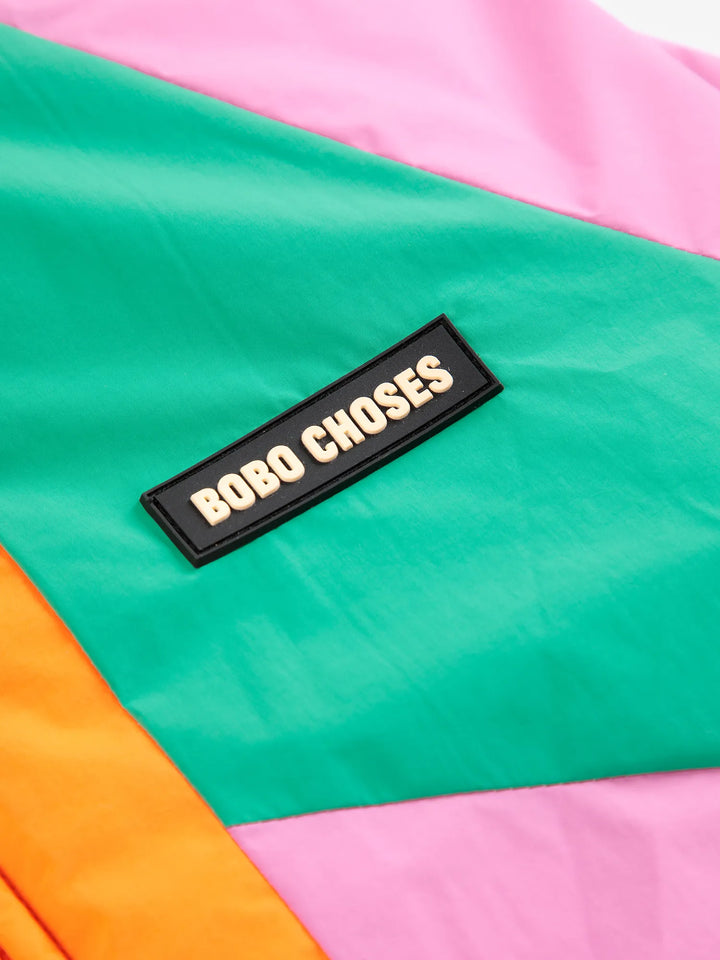 Almost Moiré all over reversible pink anorak