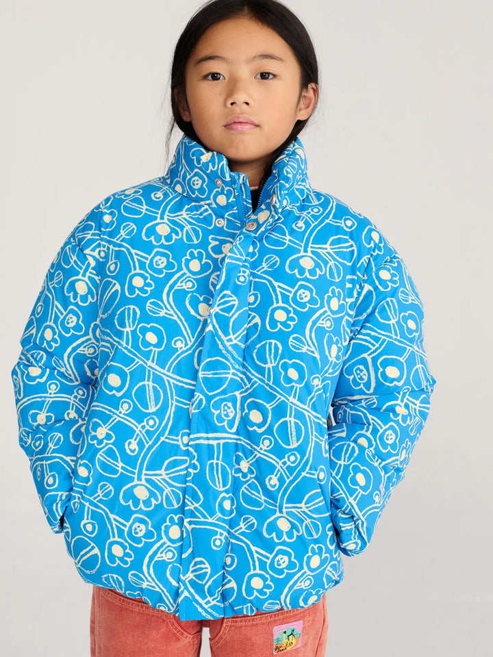 Sketchy Flowers All Over anorak