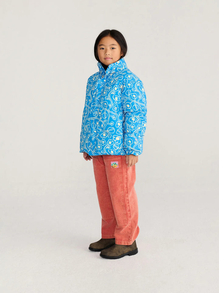 Sketchy Flowers All Over anorak