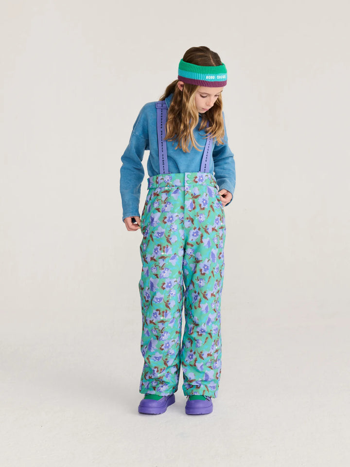 Watercolor all over ski pants