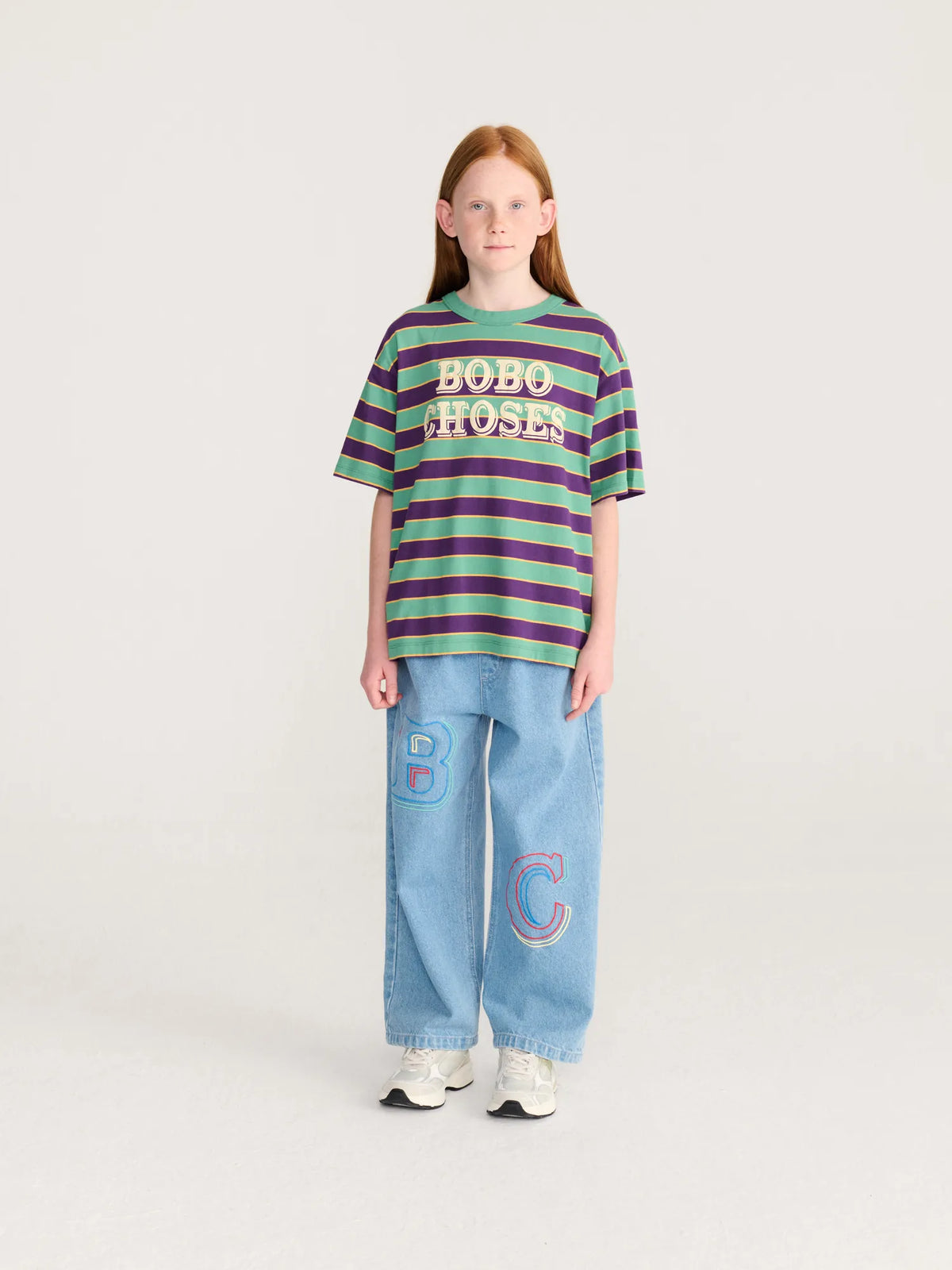 Bobo Choses エンボスデニムパンツ