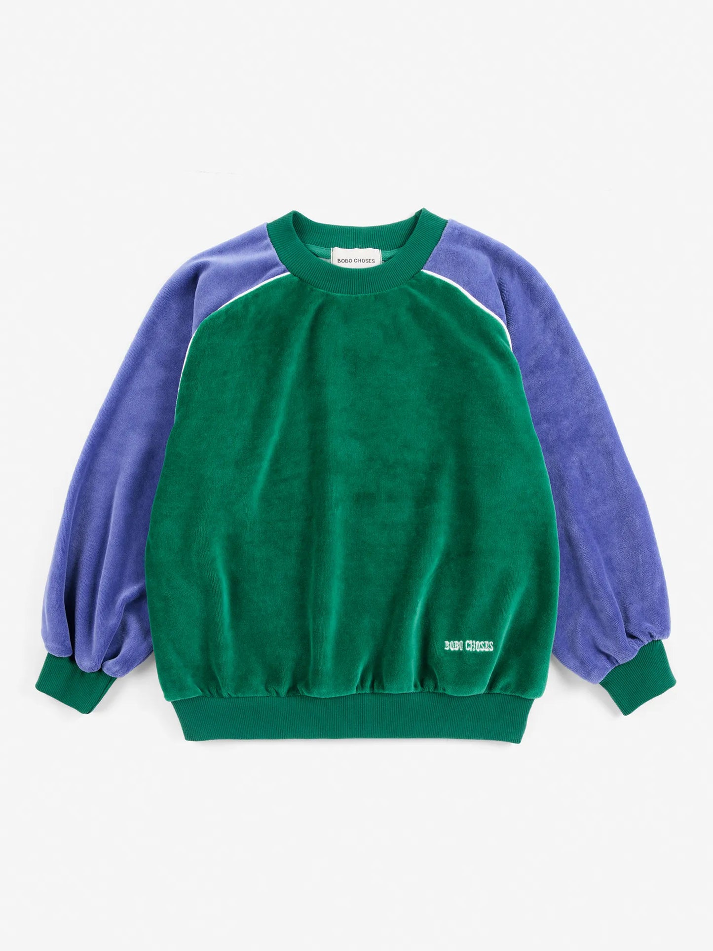 Color Block terry cloth sweatshirt