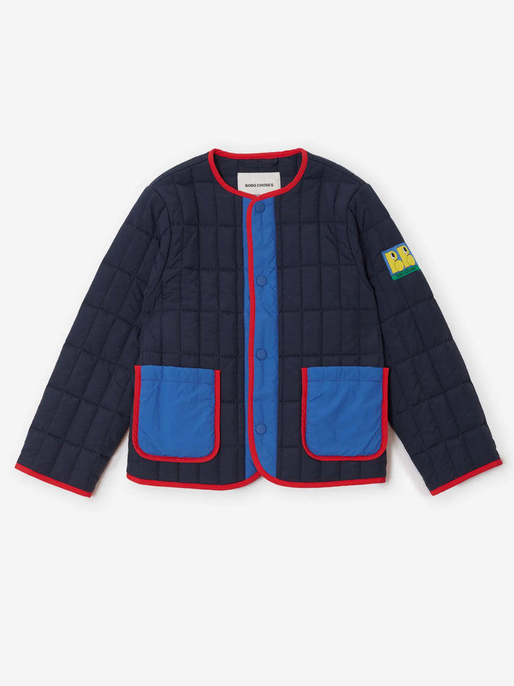 Booo Bo Choses Tag light padded blue jacket