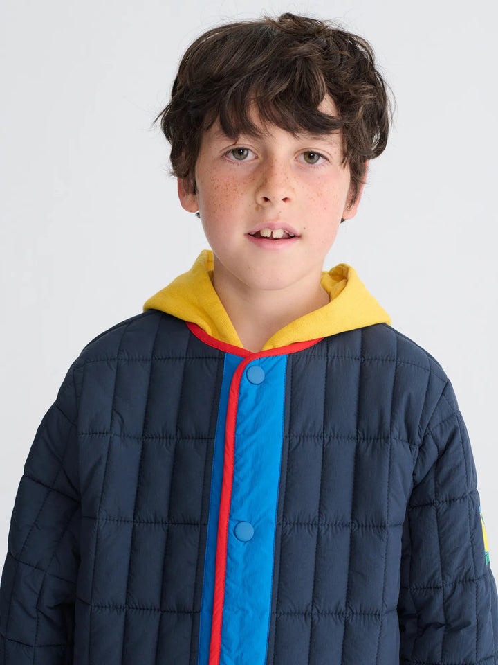 Booo Bo Choses Tag light padded blue jacket