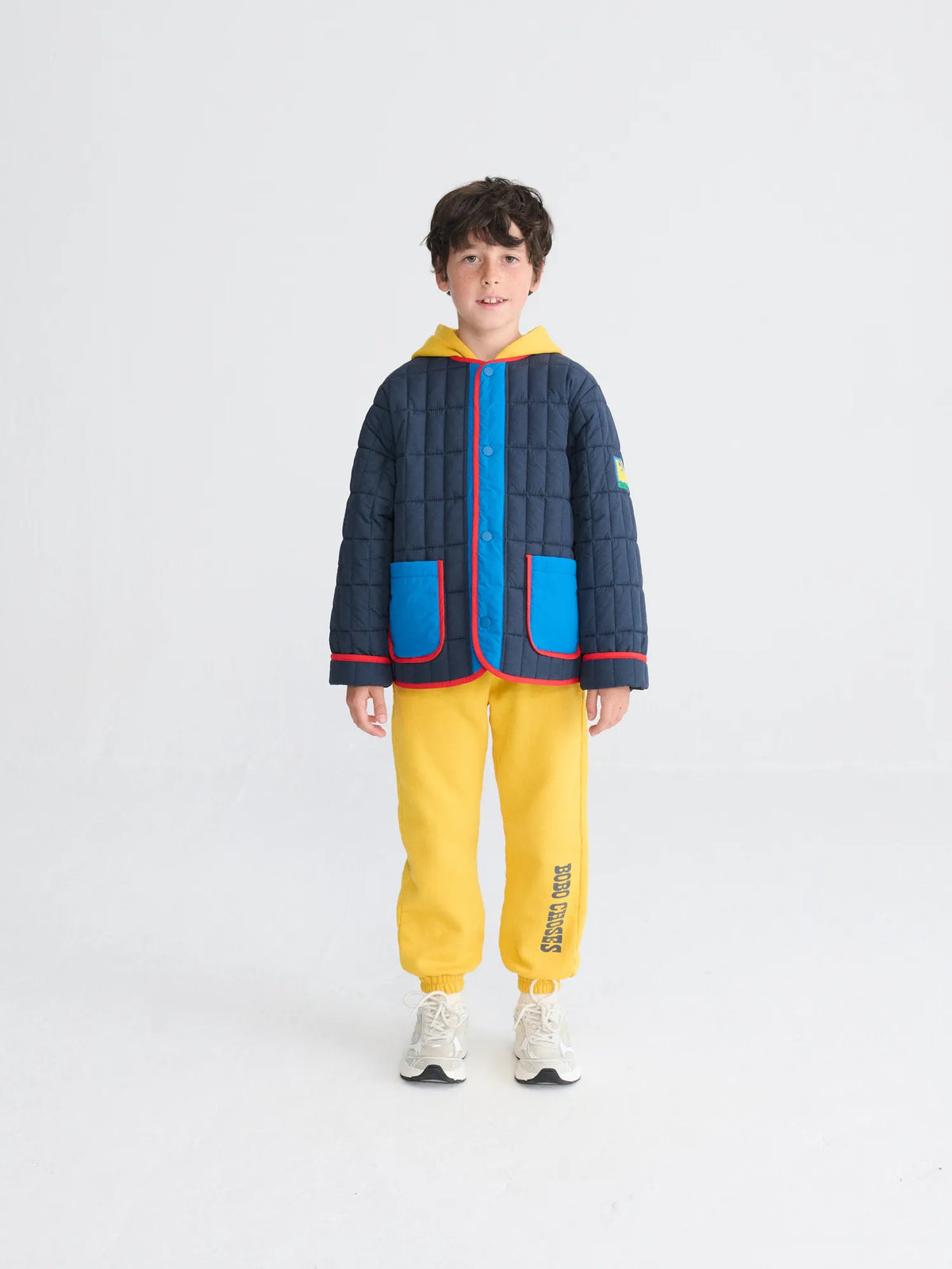 Booo Bo Choses タグ付き軽量パッド入りブルージャケット