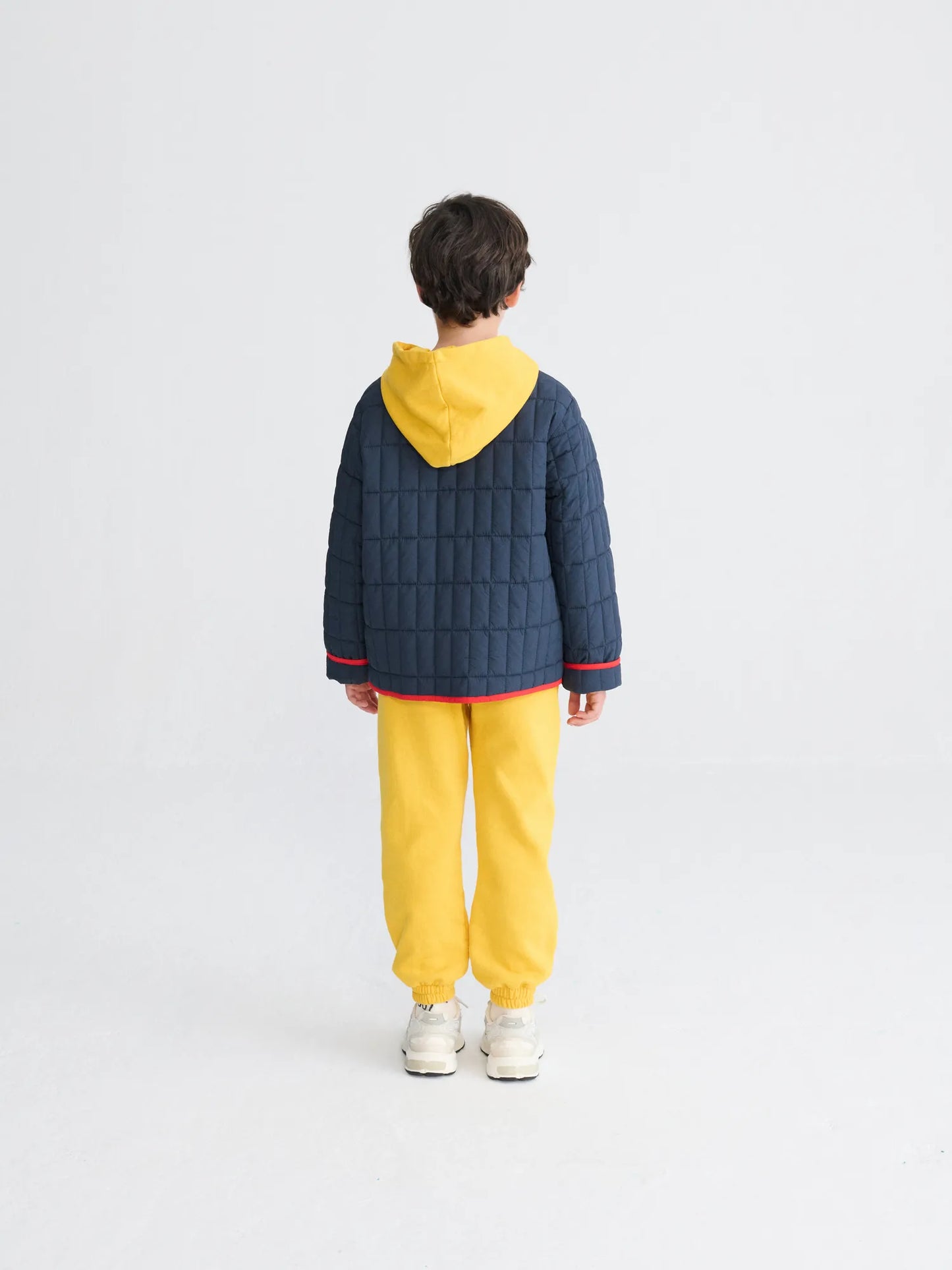 Booo Bo Choses タグ付き軽量パッド入りブルージャケット