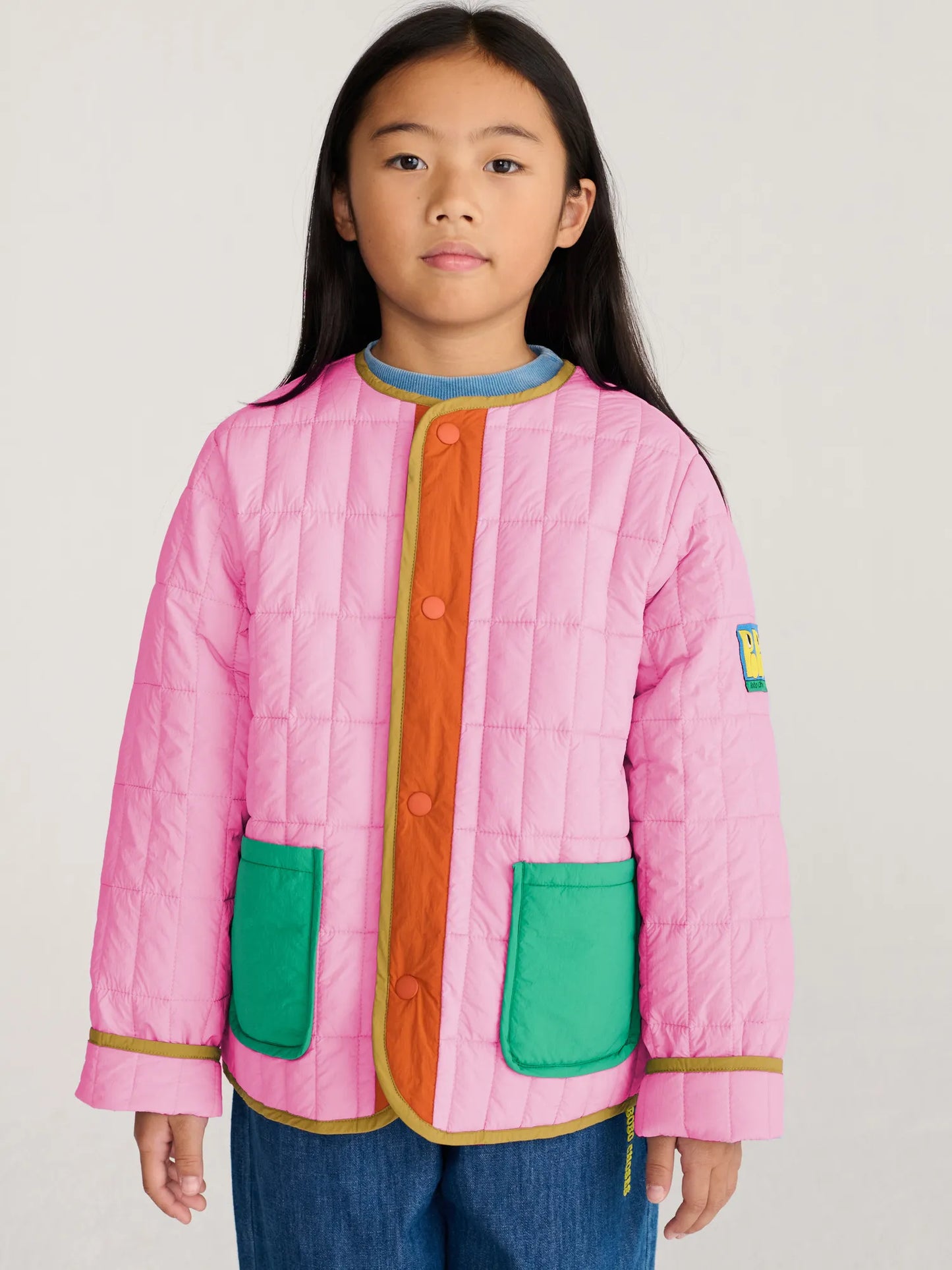 Booo Bo Choses Tag light padded pink jacket
