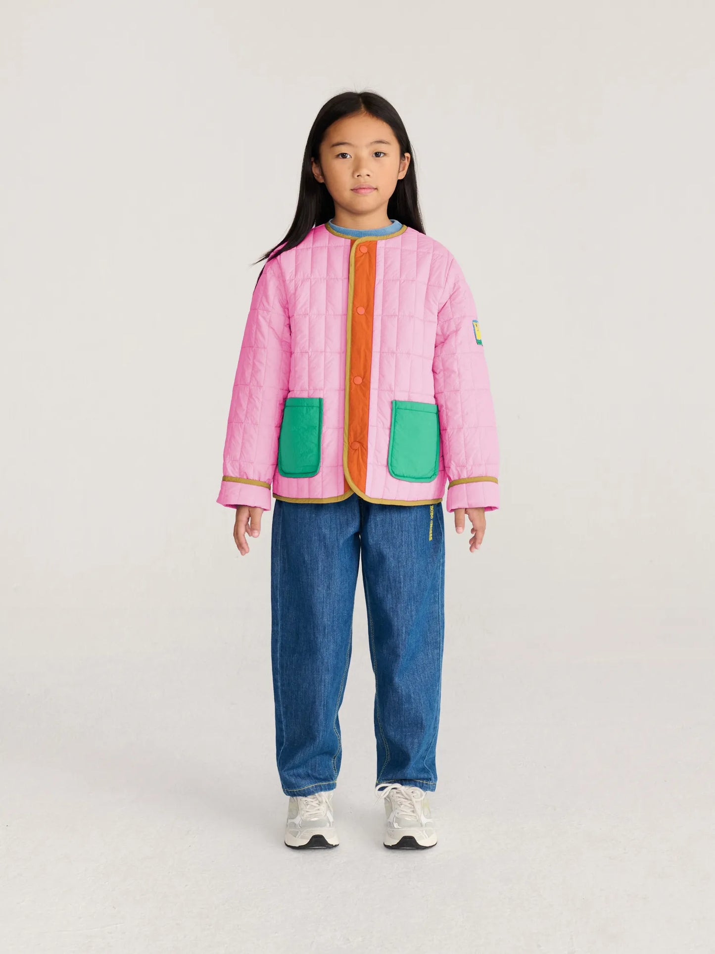 Booo Bo Choses Tag light padded pink jacket
