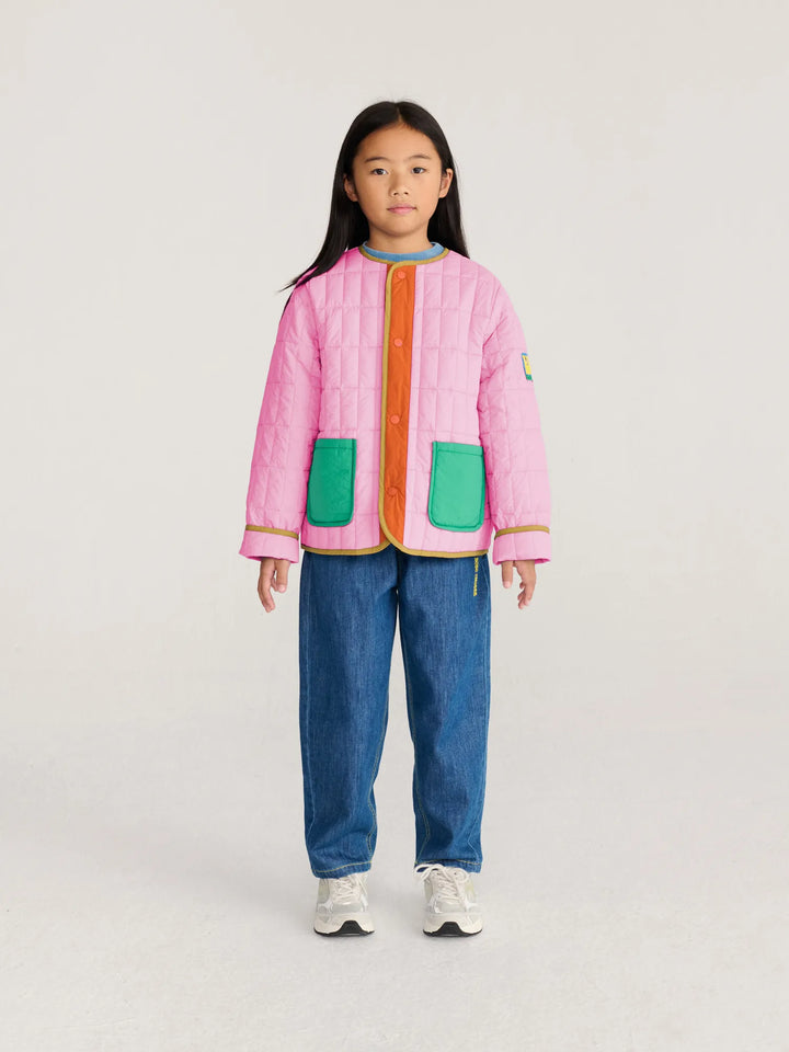 Booo Bo Choses Tag light padded pink jacket