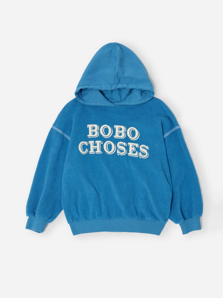 Bobo Choses Embossed blue hoodie