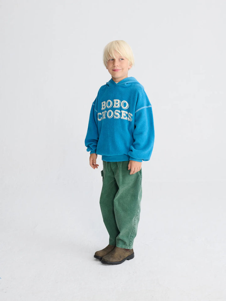 Bobo Choses Embossed blue hoodie