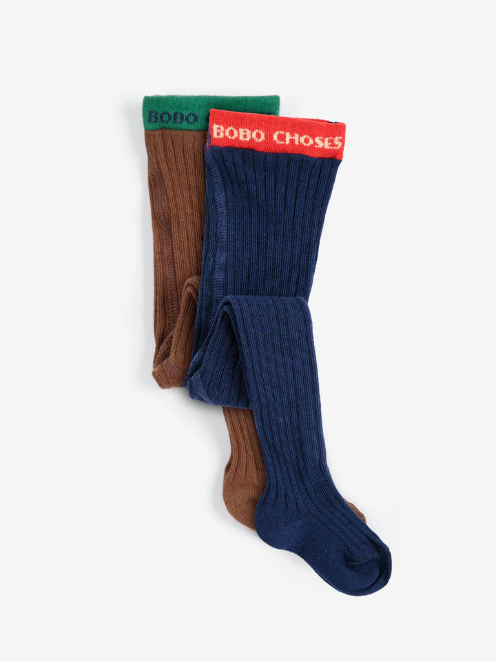 Bobo Choses blue tights pack