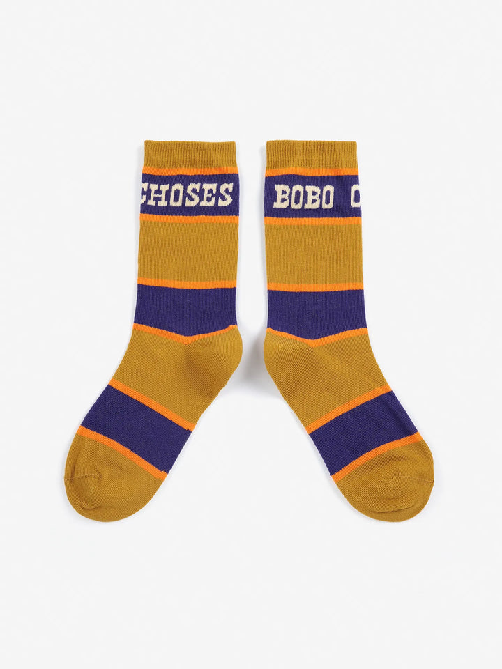 Bobo Choses ポップストライプ ロングソックス