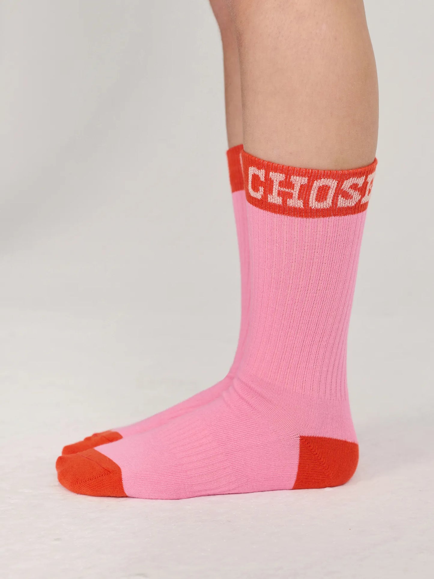 Bobo Choses Pop pink long socks