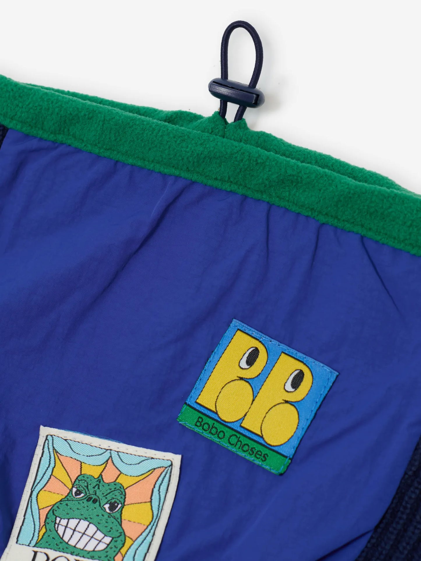 Bobo Choses ブルー カラーブロック ネックウォーマー