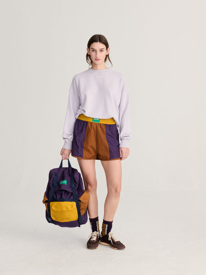 Color block backpack