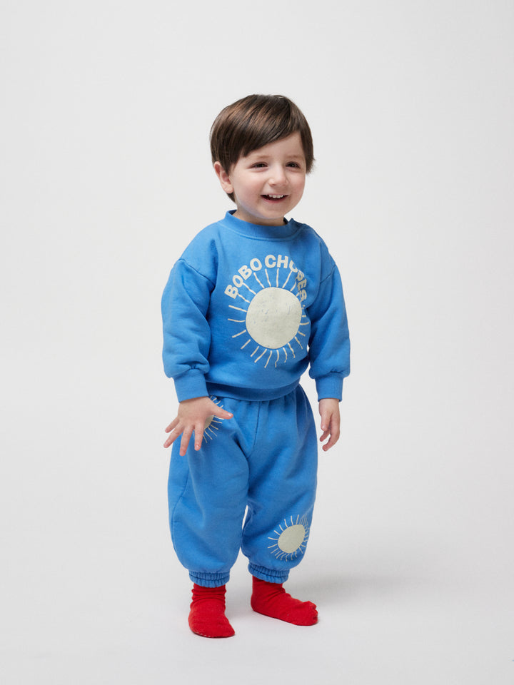 Bobo Choses Sun turquoise sweatshirt