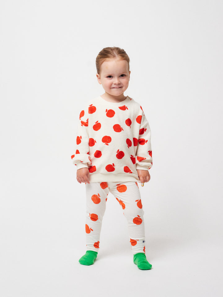 Poma all over ecru terry sweatshirt