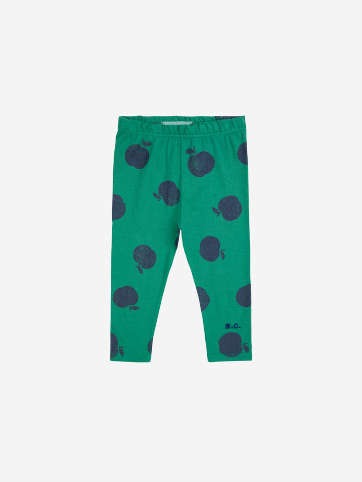 Baby Poma Green Leggings