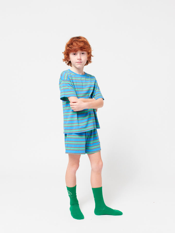 Bobo Choses Blue Stripes loungewear set