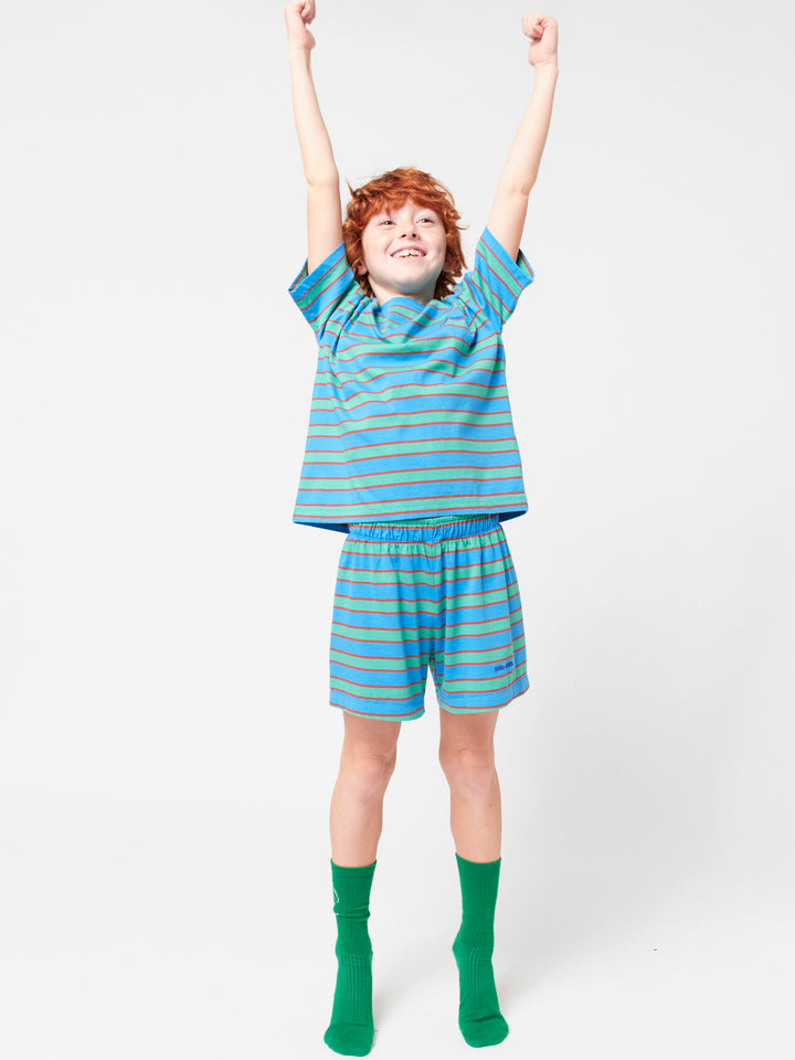 Bobo Choses Blue Stripes loungewear set