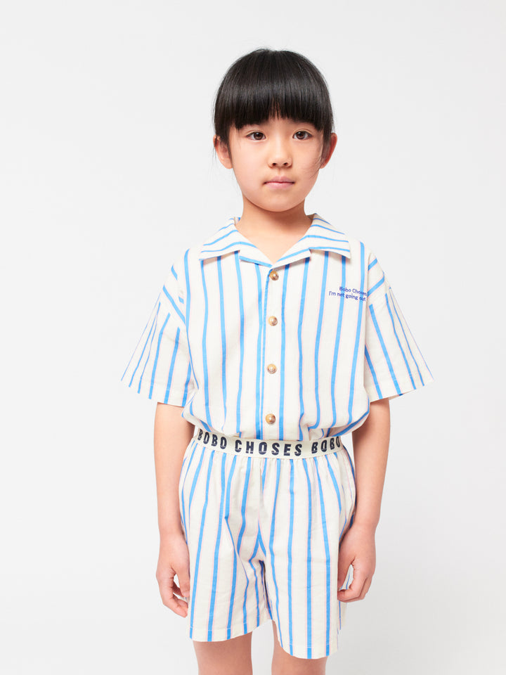 Blue Stripes loungewear woven set