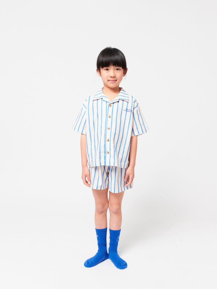 Blue Stripes loungewear woven set