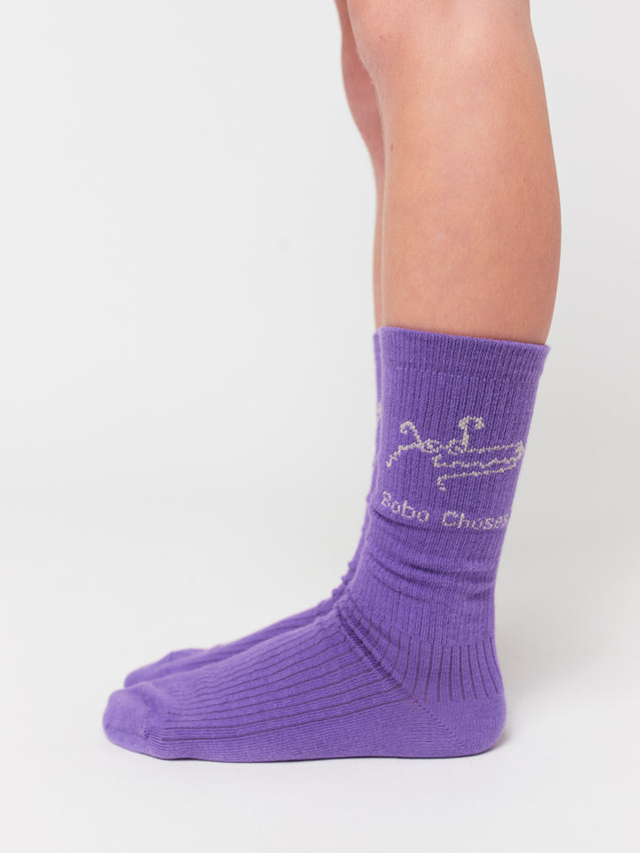 Lady Dog & Reading Crocodile long socks pack